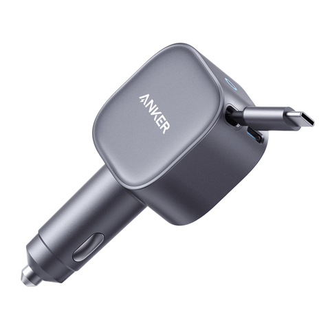 Tẩu Sạc Ô Tô ANKER A2738 75W (With Built-In Retractable Type-C Cable, ActiveShield™ 3.0, 1*Type-C port)