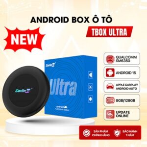 Android Box Ô Tô Carlinkit Tbox Ultra 2, Chip Qualcomm SM6350, Ram 8G/128G, Android 15