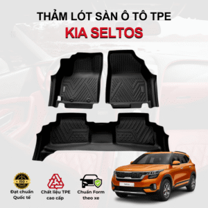 Thảm lót sàn ô tô KIA Seltos 2020-2025 đúc 3D cao cấp