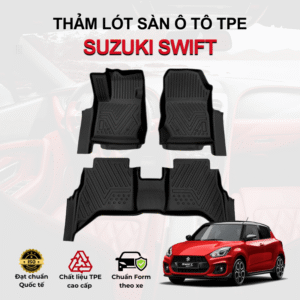 Thảm lót sàn ô tô Suzuki Swift 2018-2025 đúc 3D khít sàn