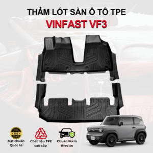 Thảm lót sàn ô tô VinFast VF3 2024-2025 đúc 3D vừa khít sàn