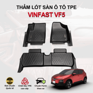 Thảm lót sàn ô tô VinFast VF5 2023-2025 đúc 3D chất liệu TPE