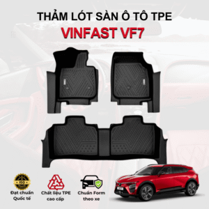 Thảm lót sàn ô tô VinFast VF7 2024-2025 đúc 3D sang trọng