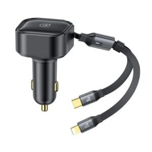 Tẩu Sạc Dành Cho Ô Tô USAMS CC219 C41 PD 30W (with Type-C / 8-Pin Cable)